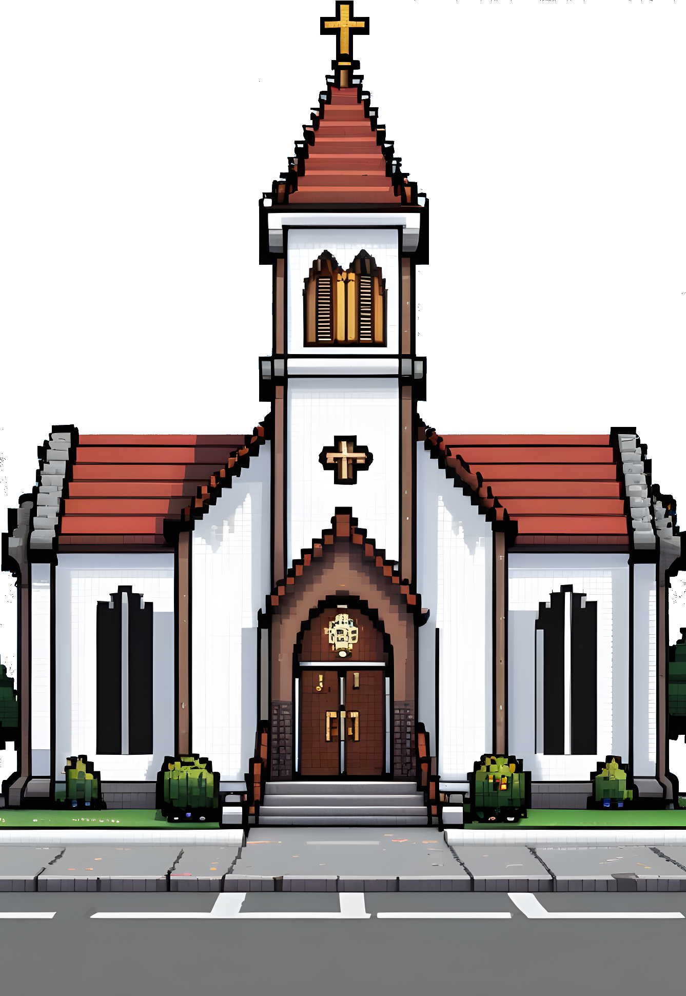 église pixel art