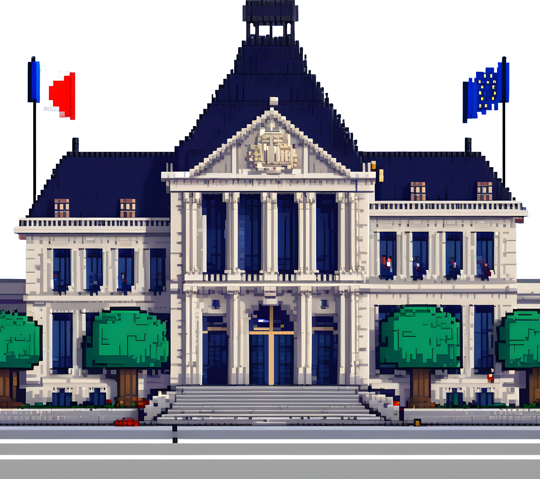 mairie pixel art